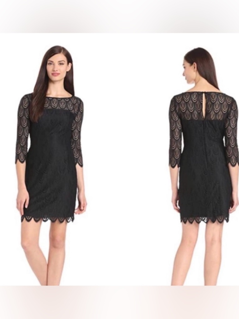 Lilly Pulitzer Black Hera Lace Dresss